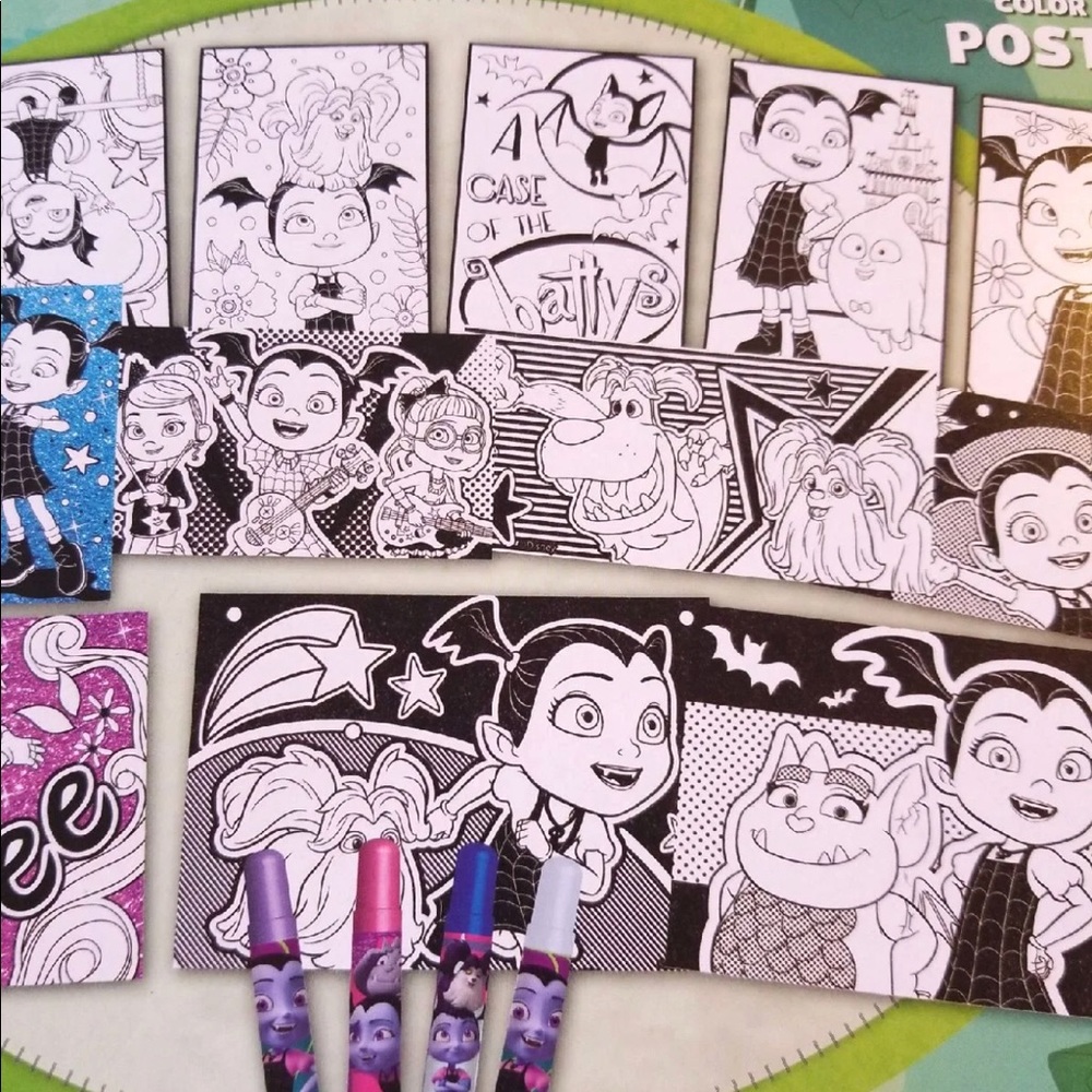 VAMPIRINA COLOR YOUR OWN 14 POSTERS SET - Picture 6 of 7